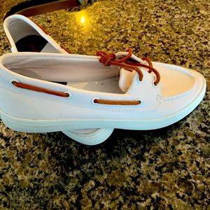 Sperry Boat Shoes White 9